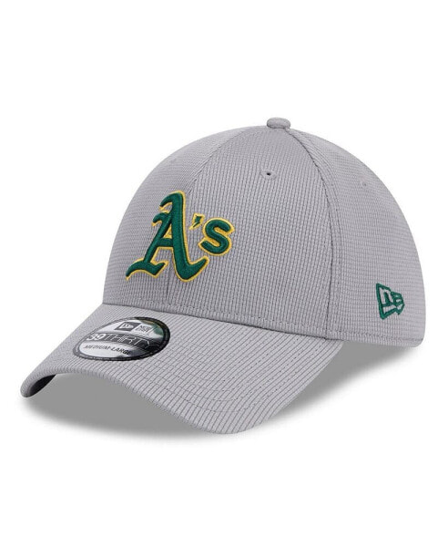 Men's Gray Oakland Athletics Active Pivot 39Thirty Flex Hat