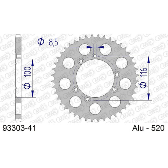 AFAM 93303 rear sprocket