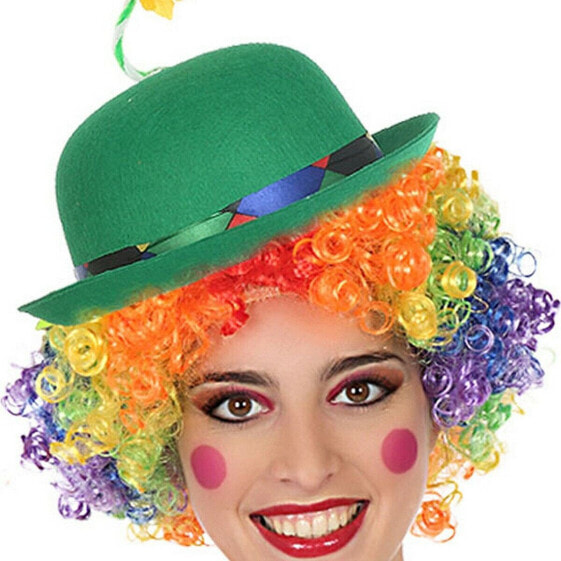 Клоунская шляпа Зеленый Разноцветный
