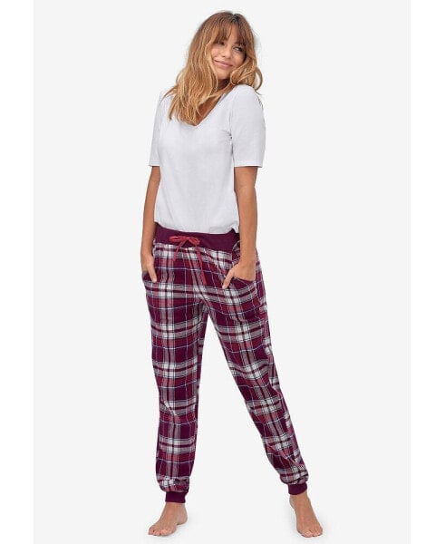 Plus Size Plaid Flannel Sleep Pants