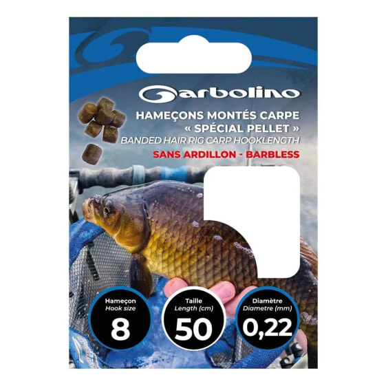 GARBOLINO Especial Pellet Carp Barbless Tied Hook