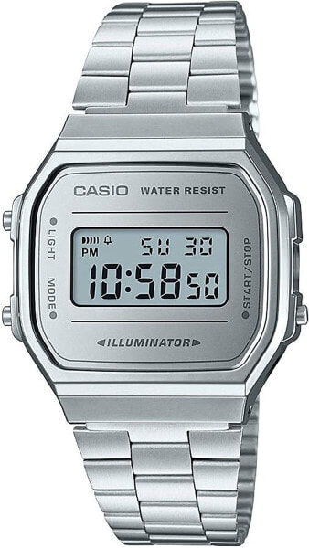 Casio Unisex Adult Digital Quartz Watch with Stainless Steel Strap