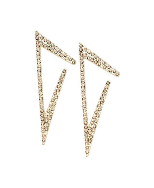 Women's Geometric Bling Drop Earrings