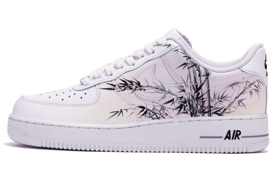 【定制球鞋】 Nike Air Force 1 Low 07 空军一号 CS 墨竹 手绘喷绘 低帮 板鞋 男款 黄黑 / Кроссовки Nike Air Force CW2288-111