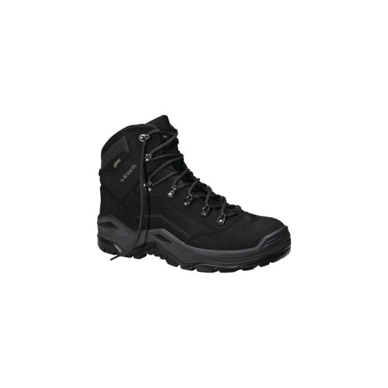 Lowa Sicherheitsstiefel Renegade Work GTX black Mid Größe 44 schwarz/schwarz S3 CI/HI/HRO/SRC EN ISO 20345 Nubukleder/Textilmaterial