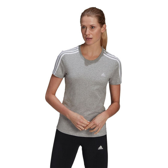 ADIDAS Essentials Slim 3 Stripes short sleeve T-shirt