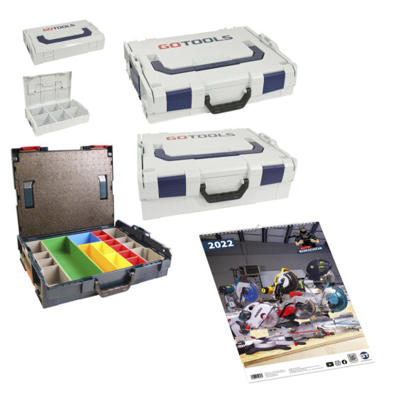 Bosch Boxenset L-BOXX 102 + GT L-Boxx Gr.1 + Gr. 2 + 2x L-BOXX mini + GT Kalender 2022