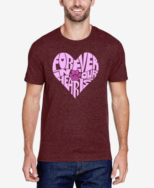 Forever In Our Hearts - Men's Premium Blend Word Art T-Shirt