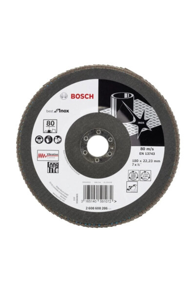 180 Mm 80 K Best For Inox Flap Disk