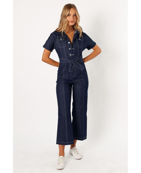 Demi Contrast Stitch Jumpsuit