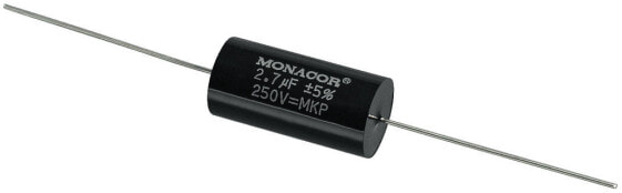 MONACOR MKPA-27 - Black - Film - Cylindrical - 2700 nF - 250 V - 31 mm
