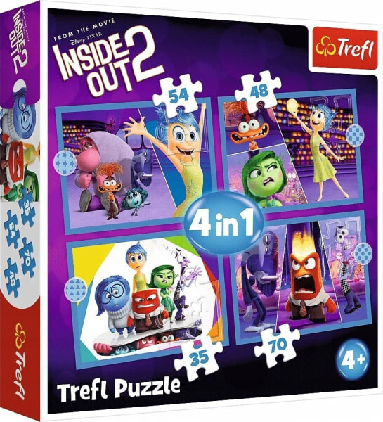 Trefl Puzzle 4w1 Emocje rządzą W głowie się nie mieści 2