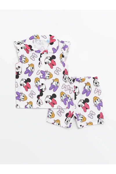 Daisy Duck Baskılı Kız Bebek Pijama Takımı