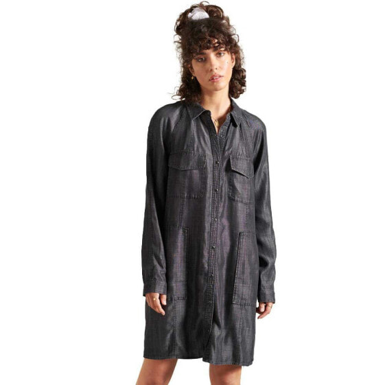 SUPERDRY Tencel Oversized Short Dress