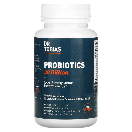 Probiotics, 30 Billion, 30 Delayed Release Capsules