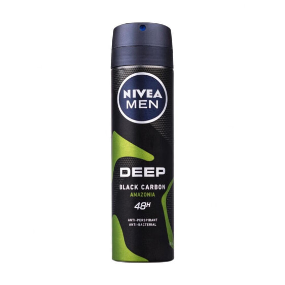 Nivea Men Deep Black Carbon Amazonia 48H 150 ml antiperspirant Deospray für Herren