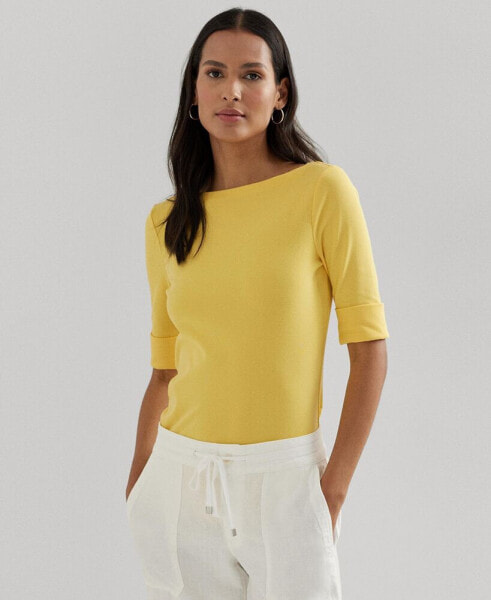 Топ Lauren Ralph Lauren Stretch  Boatneck