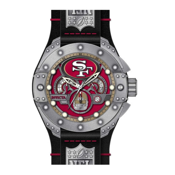 Часы Invicta NFL San Francisco 49ers Men's Watch - 52mm Black Steel