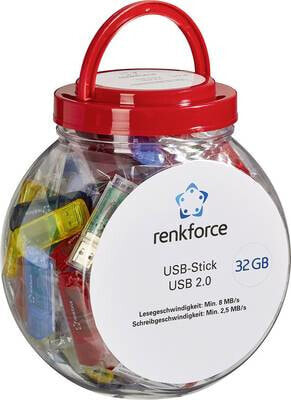 Renkforce RF-4599302 - 32 GB - USB Type-A - 3.2 Gen 2 (3.1 Gen 2) - Capless - Multicolour