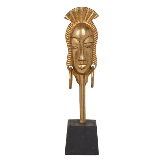 Декоративная фигура 11 x 10,5 x 46 cm Чёрный Позолоченный Африканка