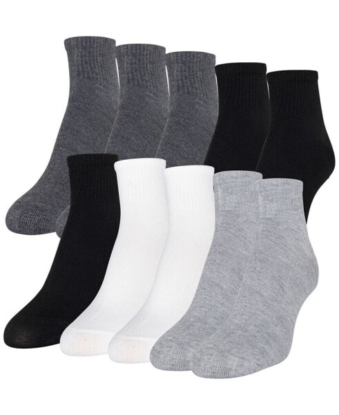 Women's 10-Pack Casual Cushion Heel And Toe Ankle Socks