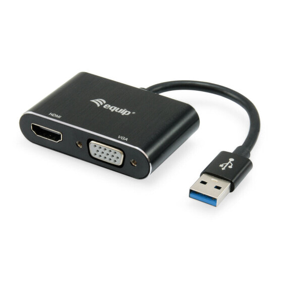 Адаптер USB — VGA Equip 133386 Чёрный