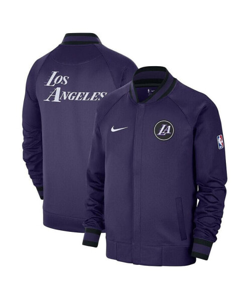 Men's Gray, White Los Angeles Lakers 2022/23 City Edition Showtime Thermaflex Full-Zip Jacket