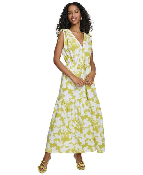 Women's V-Neck Sleeveless Maxi Dress