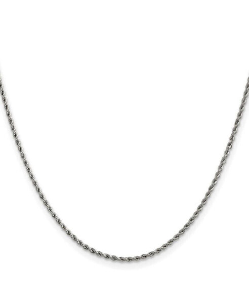 Stainless Steel Polished 1.5mm Rope Chain Necklace