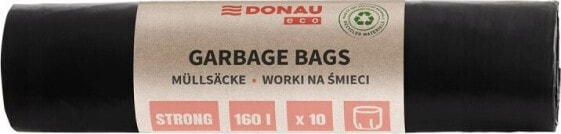 Donau Worki na śmieci DONAU ECO, mocne (LDPE), 160l, 10 szt., czarne