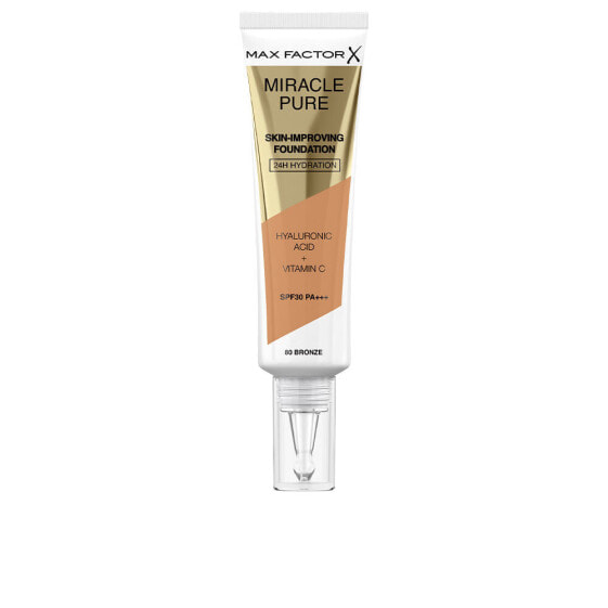 Тональный крем Miracle Pure SPF30 #80-бронза 30 мл Max Factor