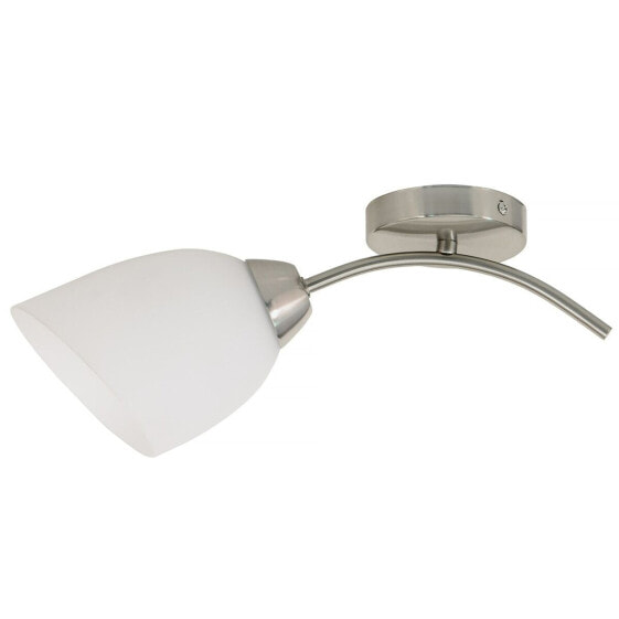 Настенный светильник Activejet Белый никель Металл Cтекло 40 W 40 x 12 x 20 cm (1 Предметы)