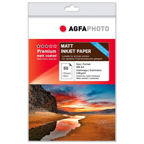 AGFA Premium Matt Coated 50 Sheets Photo Paper