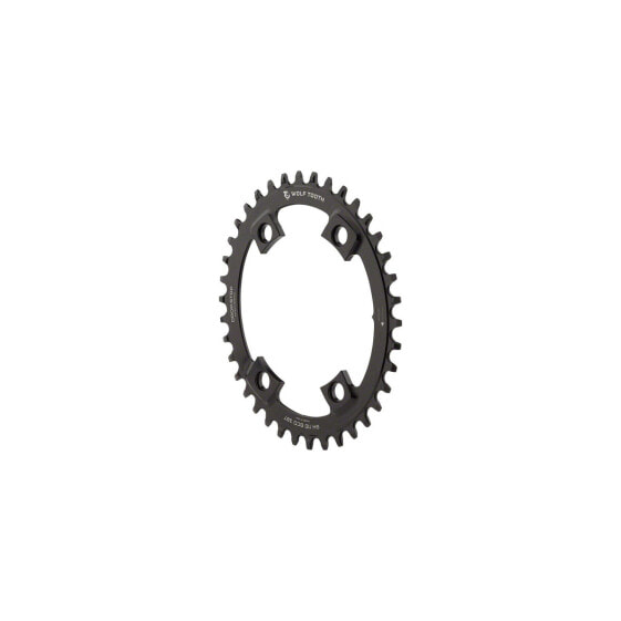 Звезда для велосипеда Wolf Tooth Components Drop-Stop PowerTrac 40T Chainring 110mm Асимметричная Черная