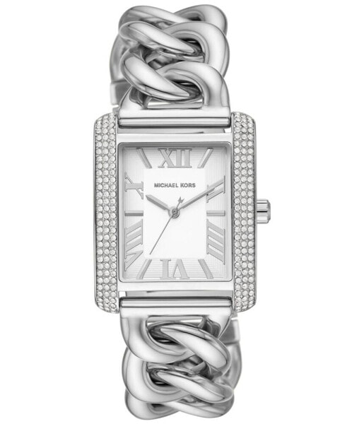 Women's Emery Three-Hand Silver-Tone Stainless Steel Watch 40 x 31mm