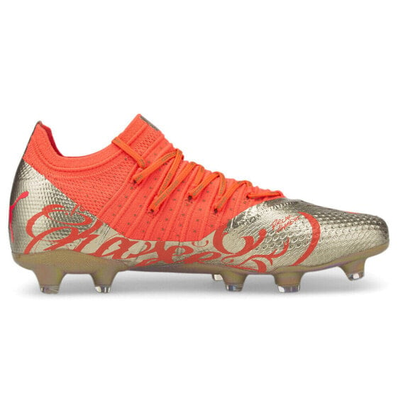 Puma Nmj X Future 1.4 Player's Edition Firm GroundAg Soccer Cleats Mens Orange S