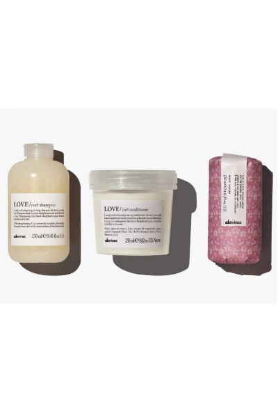 Love Curl Structuring Stimulating Set Shampoo + Conditioner + Serum Care Product. 1KUTU