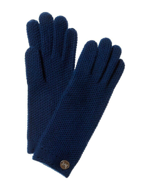 Перчатки кашемировые с узором Honeycomb Bruno Magli для женщин