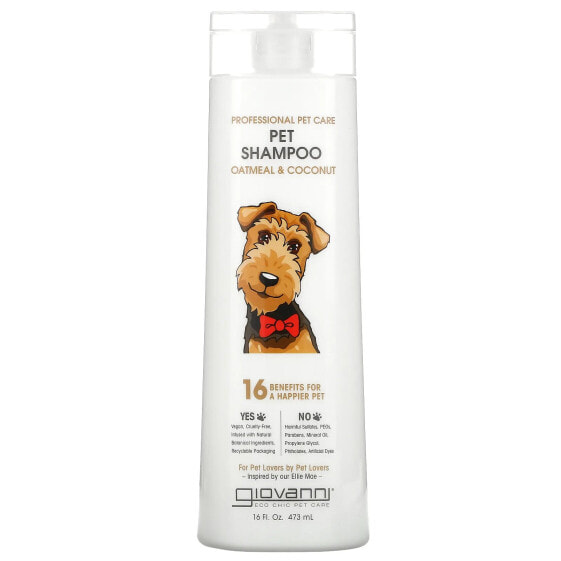 Professional Pet Care, Pet Shampoo, For Dogs, Oatmeal & Coconut , 16 fl oz (473 ml)