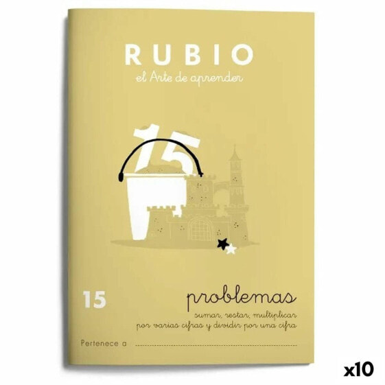 Тетрадь по математике Cuadernos Rubio Nº15 A5 испанский 20 Листов (10 штук)