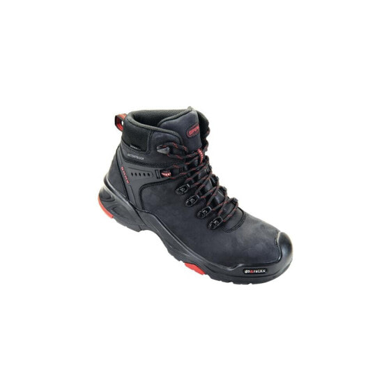 Baak Sicherheitsstiefel Bailey Größe 43 schwarz/rot S3 SRC HRO WR EN ISO 20345 Rindleder