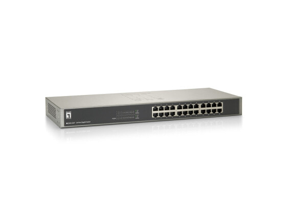 LevelOne 24-Port Gigabit Switch - Unmanaged - Gigabit Ethernet (10/100/1000) - Rack mounting
