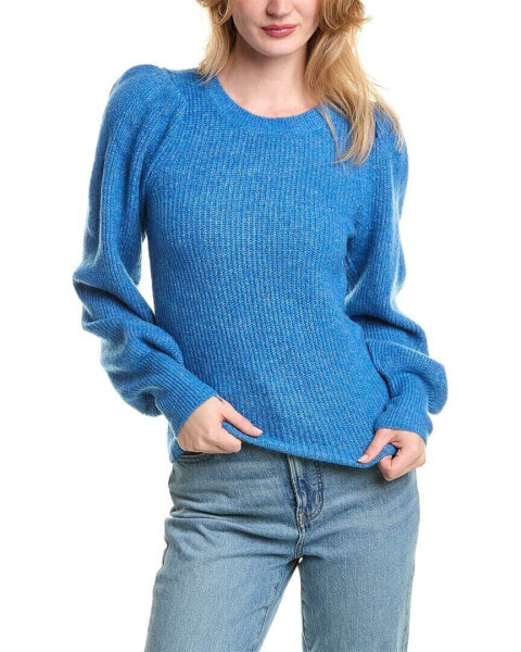 1.State Balloon Sleeve Sweater Women's Blue Xxs