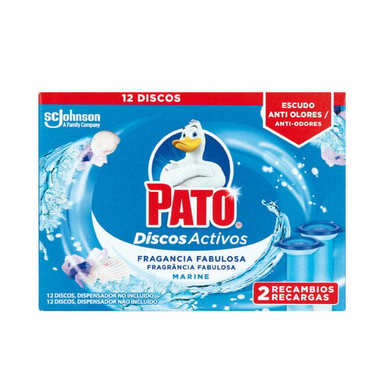 Toilet air freshener Pato Discos Activos Сменные части Морской 2 штук дезинфицирующее средство