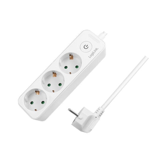 Удлинитель LogiLink LPS244 - 1.5 m - 3 AC outlet(s) - Indoor - Type F - Type F - IP20