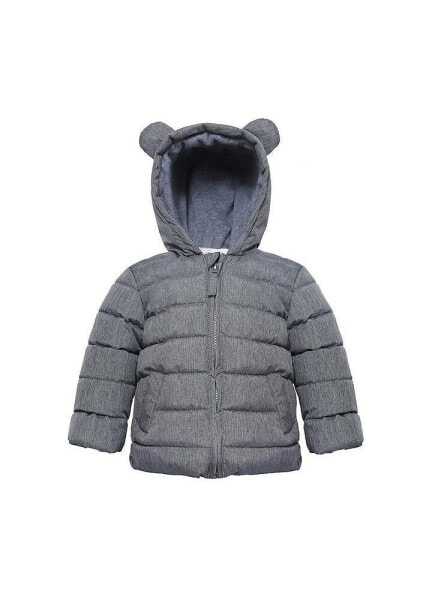 Baby Boys' Fleece Hooded Puffer Jacket