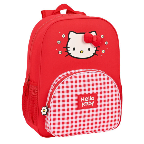 Красный детский школьный рюкзак Hello Kitty Spring (33 x 42 x 14 см)