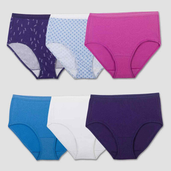 Fruit of the Loom Women's 6pk Cotton Classic Briefs Size 10/3X