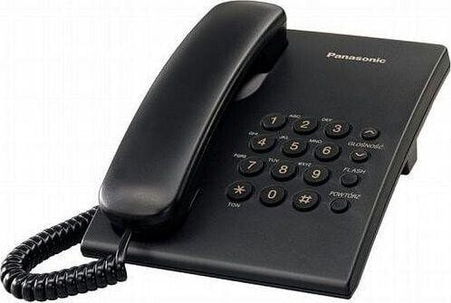 Telefon stacjonarny Panasonic KX-TS500PDB Czarny