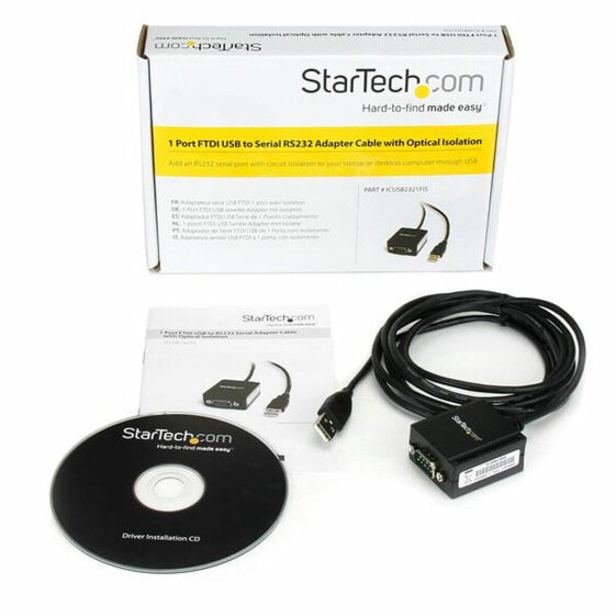 Адаптер USB—RS232 Startech ICUSB2321FIS Чёрный